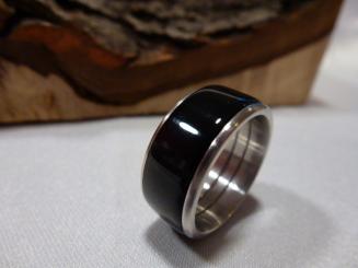 Edelstahl mit Acryl schwarz 