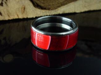 Anthrazit mit Acryl Rot 