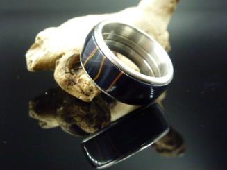 Edelstahl mit Acryl Blau /R 