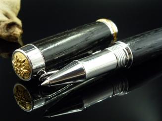 Statesman Rhodium / 22kt gold mit Mooreiche 