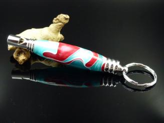 Schlüsselanhänger, Signalpfeife mit Acryl T/R 
