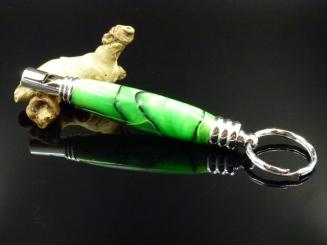 Schlüsselanhänger, Signalpfeife mit Acryl Kiwigrün 