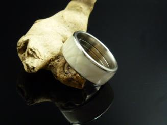 Edelstahl mit Juma "Ivory Snake" 