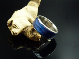 Edelstahl mit Juma "Blue Snake" 